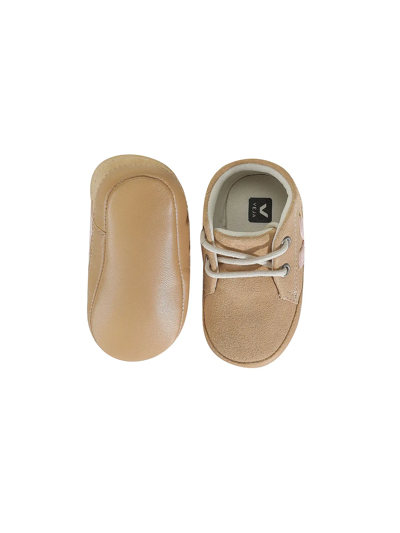 VEJA | Baby Schnürer PETALE | beige